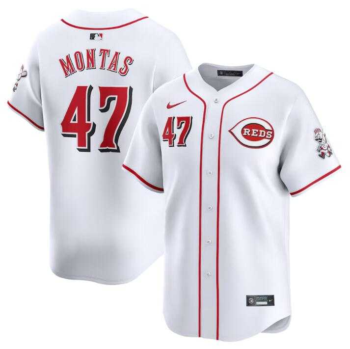 Men's Cincinnati Reds #47 Frankie Montas White Home Limited Stitched Baseball Jersey Dzhi,We sell and wholesale Men's Cincinnati Reds #47 Frankie Montas White Home Limited Stitched Baseball Jersey Dzhi on line form chian!